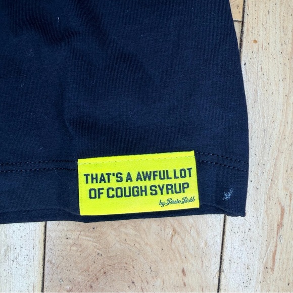 That's A Awful Lot Of Cough Syrup Woman’s Black unitard/romper Sz: M - Picture 4 of 4